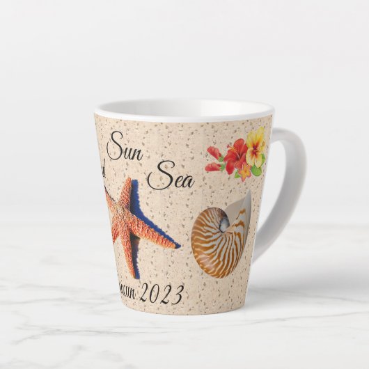 バケーションメモリーズラテカップ カフェラテマグ (右アングル)