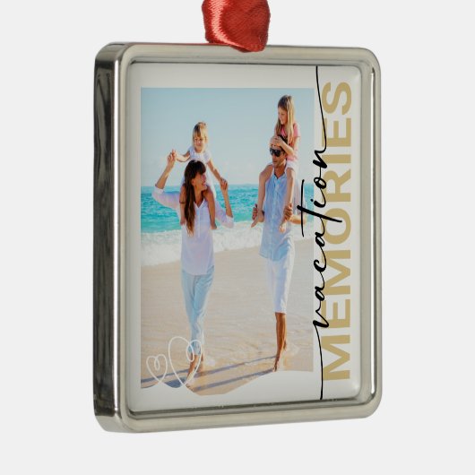 バケーションメモリーズ写真記念 メタルオーナメント (右)
