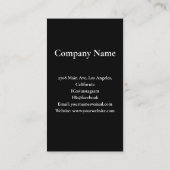 バケーションモダンレンタルカスタム写真 名刺 (裏面)