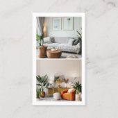 バケーションモダンレンタルカスタム写真 名刺 (正面)