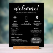 バケーションモダンレンタルハウスウェルカムサイン アクリルサイン (ニュートラル)