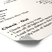 バケーションモダンレンタルハウスウェルカムポスター ポスター (角)