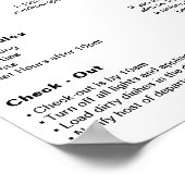 バケーションモダンレンタルハウスウェルカムポスター ポスター (角)