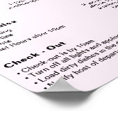 バケーションモダンレンタルハウスウェルカムポスター ポスター (角)