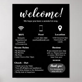 バケーションモダンレンタルハウスウェルカムポスター ポスター