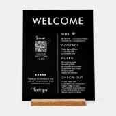 バケーションモダンレンタルハウスウェルカム アクリルサイン (正面)