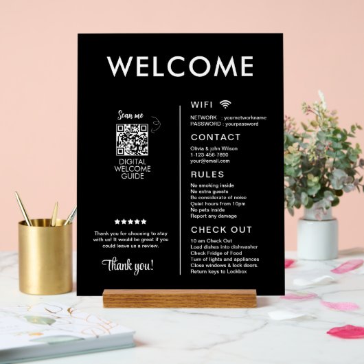 バケーションモダンレンタルハウスウェルカム アクリルサイン (ウェディング)