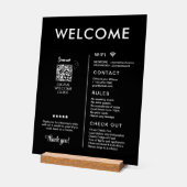 バケーションモダンレンタルハウスウェルカム アクリルサイン (傾斜)