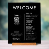 バケーションモダンレンタルハウスウェルカム アクリルサイン (ニュートラル)
