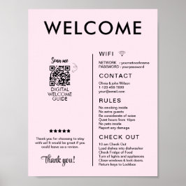 バケーションモダンレンタルハウスウェルカム ポスター