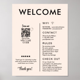 バケーションモダンレンタルハウスウェルカム ポスター