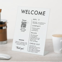 バケーションモダンレンタルハウスウェルカム 台座サイン