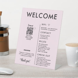 バケーションモダンレンタルハウスウェルカム 台座サイン