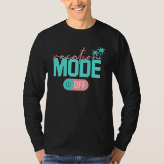 バケーションモードファミリーサマーバケーションビーチパームT Tシャツ