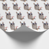 バケーションラマ ラッピングペーパー (角)