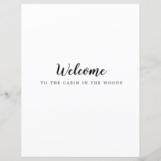 バケーションレンタルウェルカムガイドハウスルール (裏面)