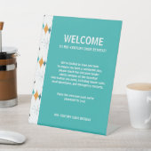 バケーションレンタルウェルカムゲストレトロスターバスト 台座サイン (インサイチュ)