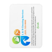 バケーションレンタルクリーナーハウスキーパー5スターレビュー マグネット (縦)