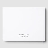 バケーションレンタルゲストコメントミニマリストホワイト ゲストブック (裏面)