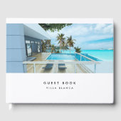 バケーションレンタルゲストコメントミニマリストホワイト ゲストブック (正面)