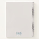 バケーションレンタルゲストフィーシンプルドバックStone & Blue ノートブック (裏面)