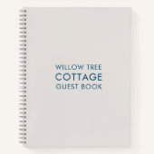 バケーションレンタルゲストフィーシンプルドバックStone & Blue ノートブック (正面)