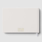 バケーションレンタルゲストフィードバックストーンアンドゴールドフォイル ゲストブック (裏面)