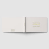 バケーションレンタルゲストフィードバックストーンアンドゴールドフォイル ゲストブック (全面)