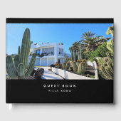 バケーションレンタルゲストフィードバックモダンブラック ゲストブック (正面)