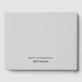 バケーションレンタルゲストブック – カスタマイズ可能 ゲストブック (裏面)