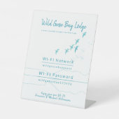 バケーションレンタルゲストWIFIパスワードコースト海 台座サイン (正面)