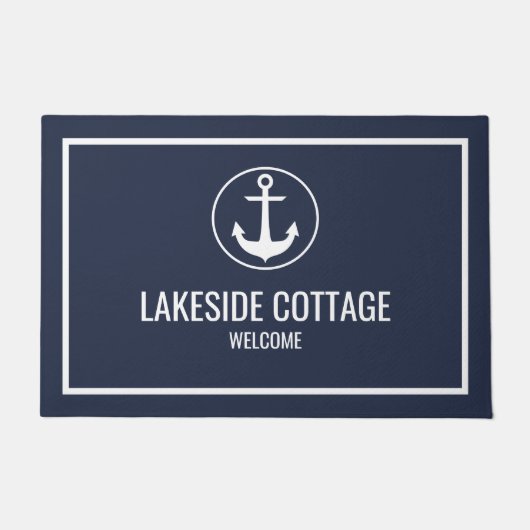 バケーションレンタルネイビー航海のいかりAirbnb ドアマット (正面)