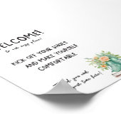 バケーションレンタルハウスウェルカムサイン ポスター (角)