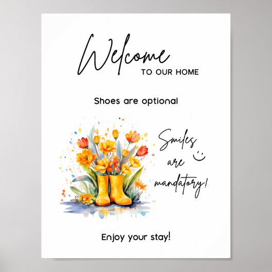 バケーションレンタルハウスウェルカムサイン ポスター (正面)