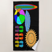 バケーションレンタルビーチトリップ ビーチタオル (正面)