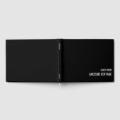 バケーションレンタルブラックミニマルモダンリストエアブ ゲストブック (全面)