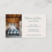 バケーションレンタルベッドブレックファシンプルーストモダンフローラ 名刺 (裏面)