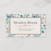 バケーションレンタルベッドブレックファシンプルーストモダンフローラ 名刺 (正面)