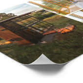 バケーションレンタルホームソーシャルメディアサイン ポスター (角)