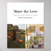 バケーションレンタルホームソーシャルメディアサイン ポスター (正面)