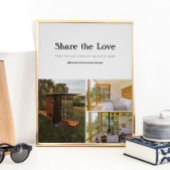 バケーションレンタルホームソーシャルメディアサイン ポスター