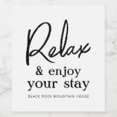 バケーションレンタルホームワインサンキューギフトラベル ワインラベル (シングルラベル)