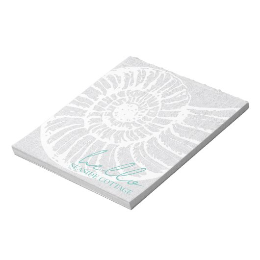 バケーションレンタルAirbnbシェルウィーヴグレイビーチ ノートパッド (回転)