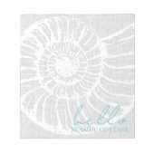 バケーションレンタルAirbnbシェルウィーヴグレイビーチ ノートパッド (正面)