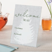 バケーションレンタルAirbnb Wifiパスワードウェルカム 台座サイン (インサイチュ)