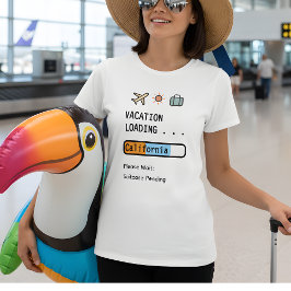 バケーションロード中… 面白い旅行好きギフト Tシャツ