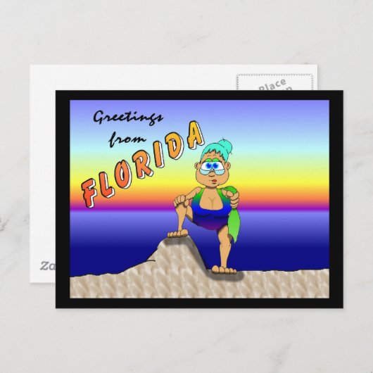 バケーション中のグラディス ポストカード (正面/裏面)