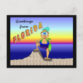 バケーション中のグラディス ポストカード (正面)