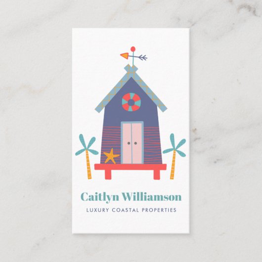 バケーション実在エステートエージェントフォトキュートビーチハウス 名刺 (正面)
