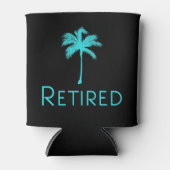 バケーション退職したパームツリー 缶クーラー (正面)